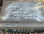 MULLER Peter John 1883-1955 & Hester Beatrix 1892-1976
