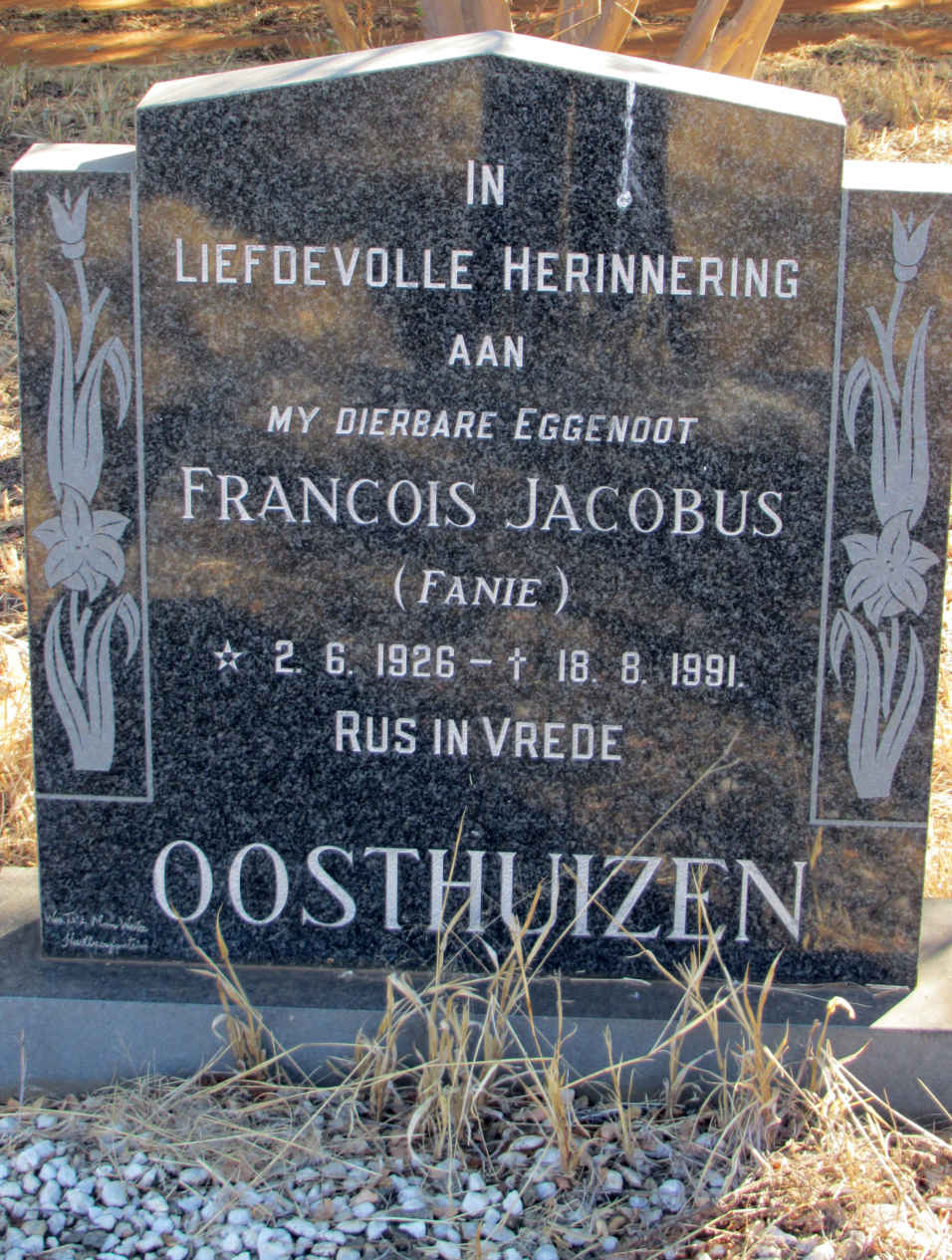 OOSTHUIZEN Francois Jacobus 1926-1991