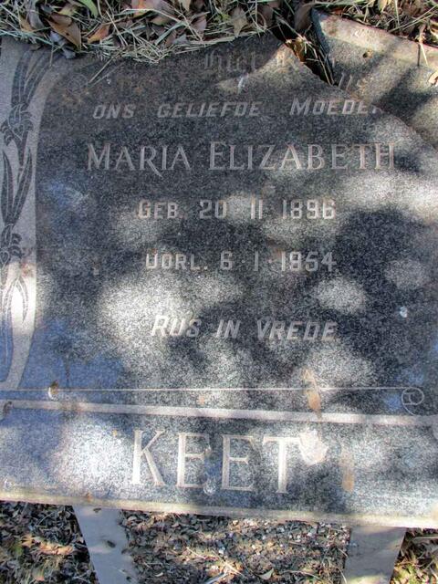KEET Maria Elizabeth 1896-1954