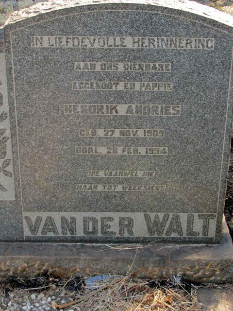 WALT Hendrik Andries, van der 1905-1954