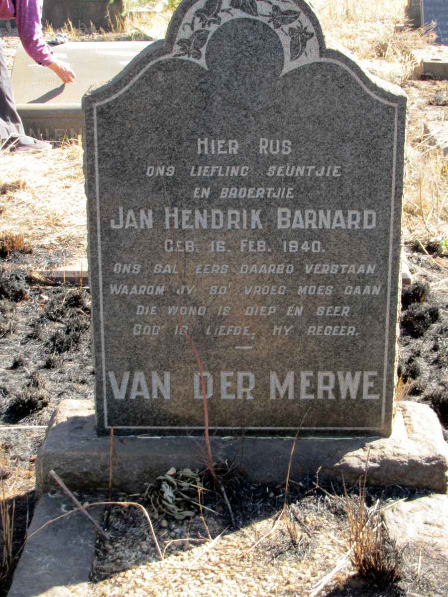 MERWE Jan Hendrik Barnard, van der 1940-