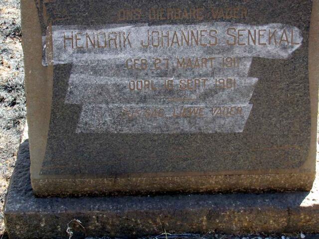 SENEKAL Hendrik Johannes 1911-1961
