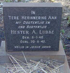 LUBBE Hester A. 1940-1942