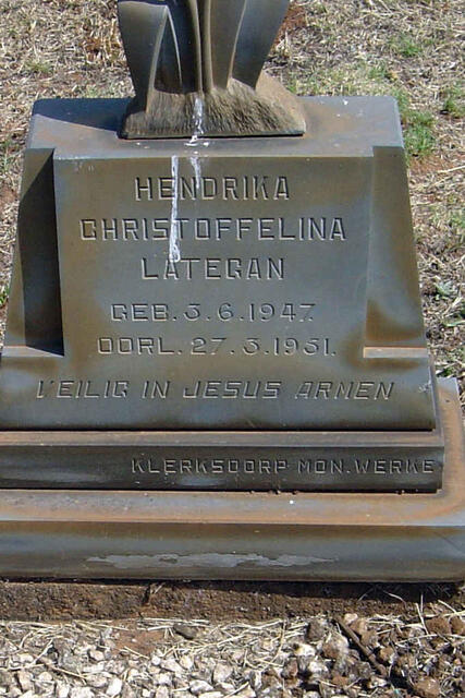 LATEGAN Hendrika Christoffelina 1947-1951