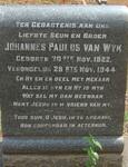 WYK Johannes Paulus, van 1922-1944