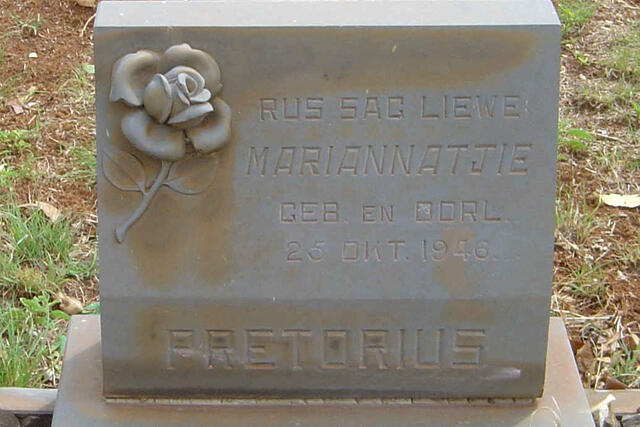 PRETORIUS Mariannatjie 1946-1946