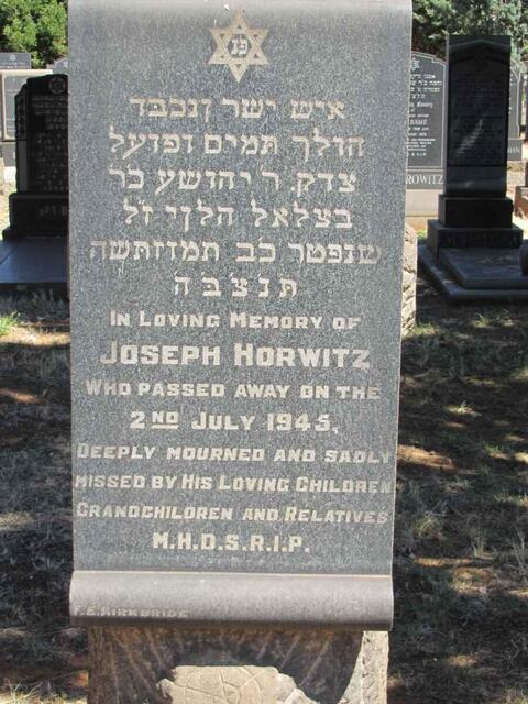 HORWITZ Joseph -1945