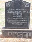 HANSEL Barbara May Elsa nee HILSE 1921-1956