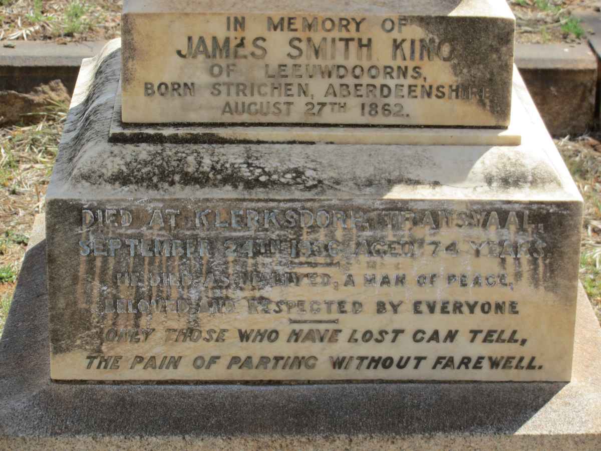 KING James Smith 1862-1936