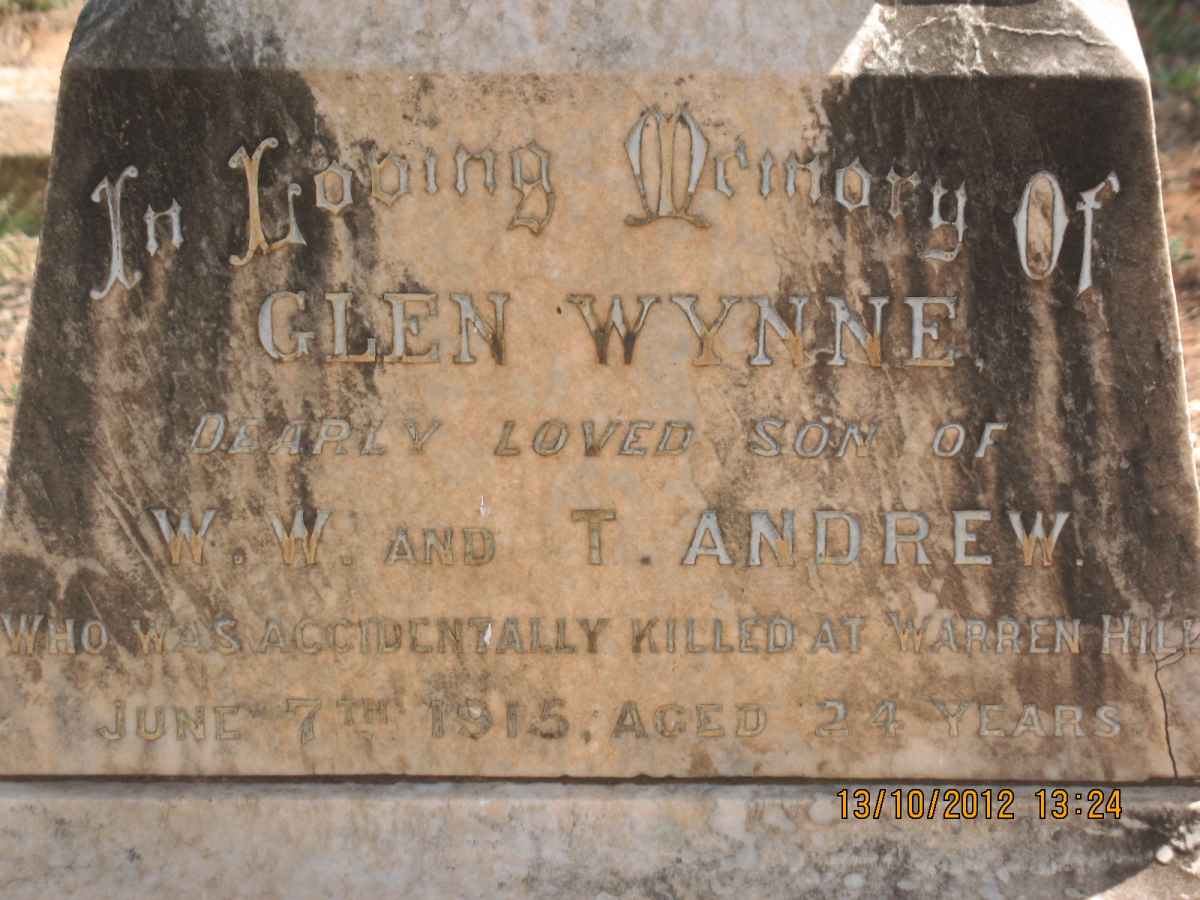 ANDREW Glen Wynne -1915