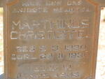 BOTHA Marthinus Christoffel 1930-1930