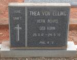 ELLING Thea, von previously RÖHRS nee KUHN 1912-1978