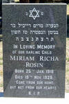 ROSIN Miriam Richa 1918-1929