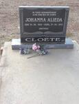 CLOETE Johanna Alieda 1934-2012