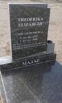 MAASZ Frederika Elizabeth nee LIEBENBERG 1920-2000