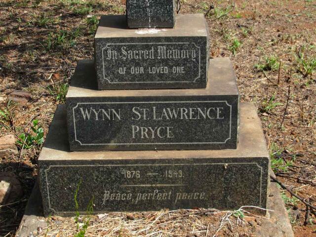 PRYCE Wynn St. Lawrence 1876-1949