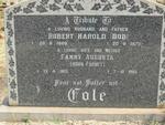 COLE Robert Harold 1889-1972 & Fanny Augusta FURNEY 1903-1985