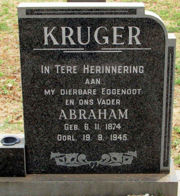 KRUGER Abraham 1874-1945