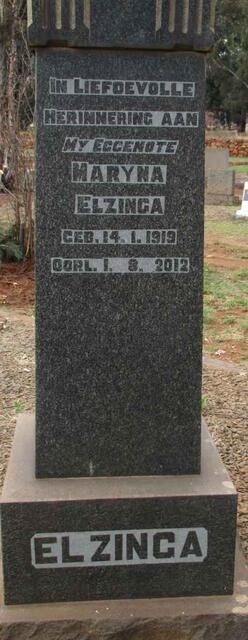 ELZINGA Maryna 1919-2012