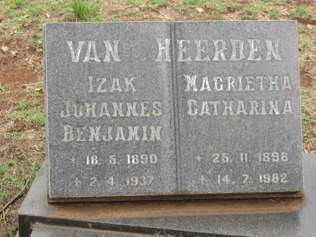 HEERDEN Izak Johannes Benjamin, van 1890-1937 & Magrietha Catharina 1898-1982