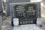 RADYN Hendrik Johannes Cloete 1920-1981 & Viola Cathleen 1929-1993