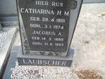 LAUBSCHER Jacobus A. 1899-1983 & Catharina H.M. 1901-1974