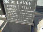 LANGE Pieter Adriaan, de 1922-1997 & Retha 1924-1987