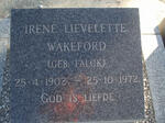 WAKEFORD Irene Lievelette nee FLACK 1902-1972