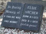 ARCHER Elsie 1931-1978