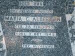 ALBERTYN Maria C. 1899-1945