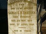 EKSTEEN Sarah C.B. nee MYBURGH 1877-1937
