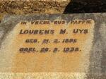 UYS Lourens M. 1856-1938