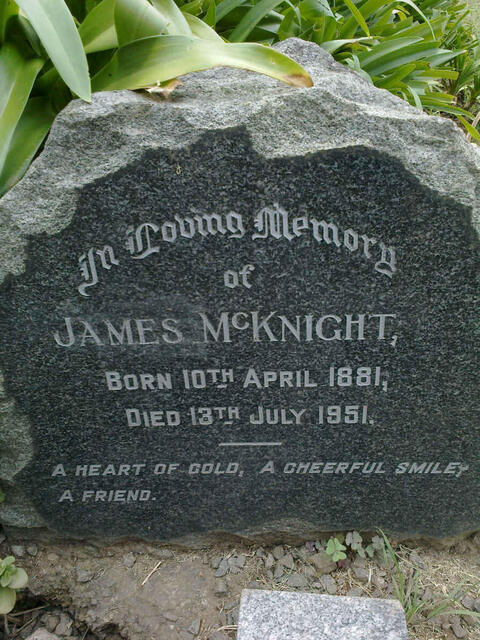 McKNIGHT James 1881-1951