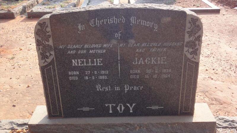 TOY Nellie 1913-1960 & Jackie 1938-1964