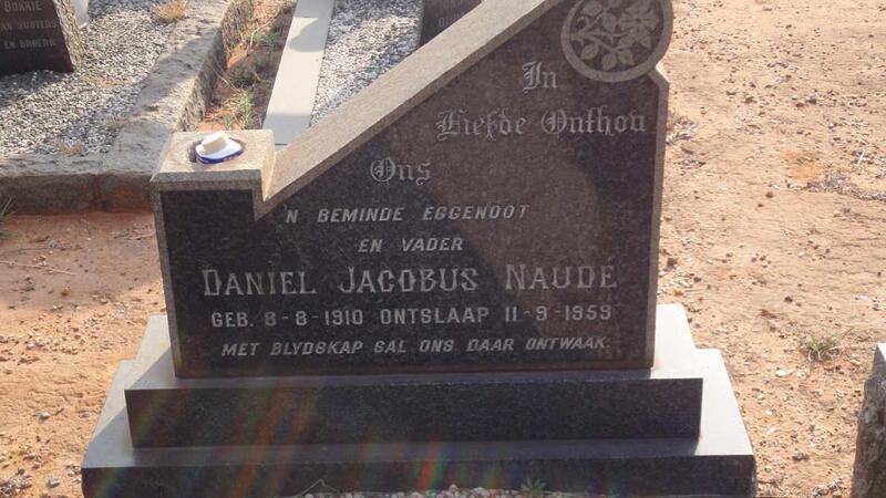 NAUDE Daniel Jacobus 1910-1959