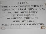 DOVETON Eliza -1834