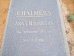 CHALMERS Anna Magrietha nee ESTERHUYSE 1917-1998