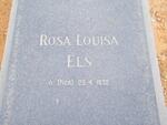 ELS Rosa Louisa nee FICK 1932-