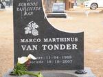 TONDER Marco Marthinus, van 1969-2007