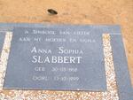 SLABBERT Anna Sophia 1918-1999
