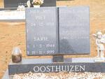 OOSTHUIZEN Piet 1950- & Sarie 1944-1999