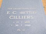 CILLIERS E.C. 1895-1988