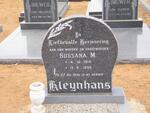 KLEYNHANS Sussana M. 1914-1995