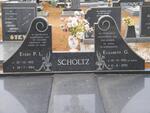 SCHOLTZ Evert P.L. 1912-1984 & Elizabeth G. LE ROUX 1921-2005