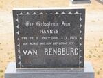 RENSBURG Hannes, van 1931-1975