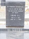 GOEDE Lukas C.L., de 1903-1976