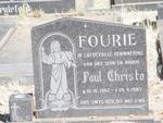 FOURIE Paul Christo 1962-1983