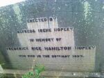 HOPLEY Frederick Rice Hamilton -1937