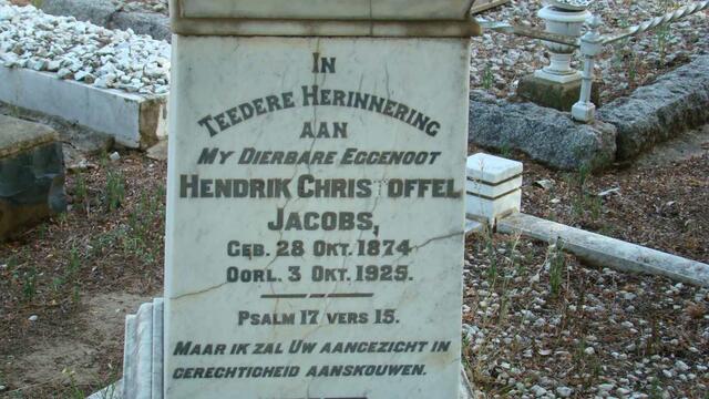 JACOBS Hendrik Christoffel1874-1925