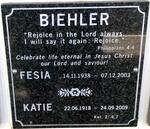 BIEHLER Fesia 1938-2003 :: BIEHLER Katie 1918-2009